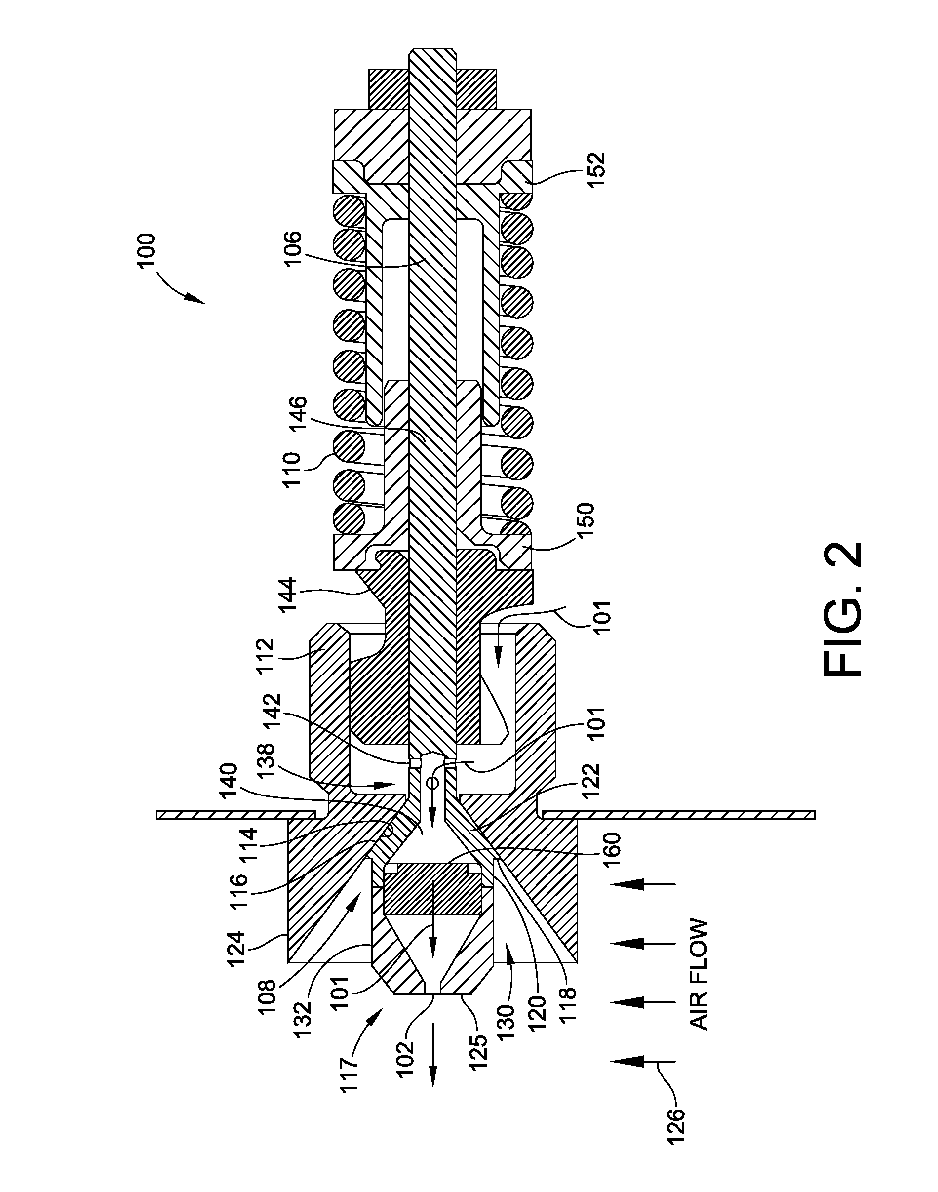 Hybrid Variable Area Fuel Injector With Thermal Protection