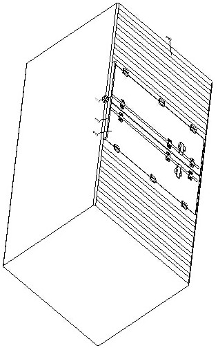 A heavy-duty high-strength steel lightweight side-opening double-door container structure