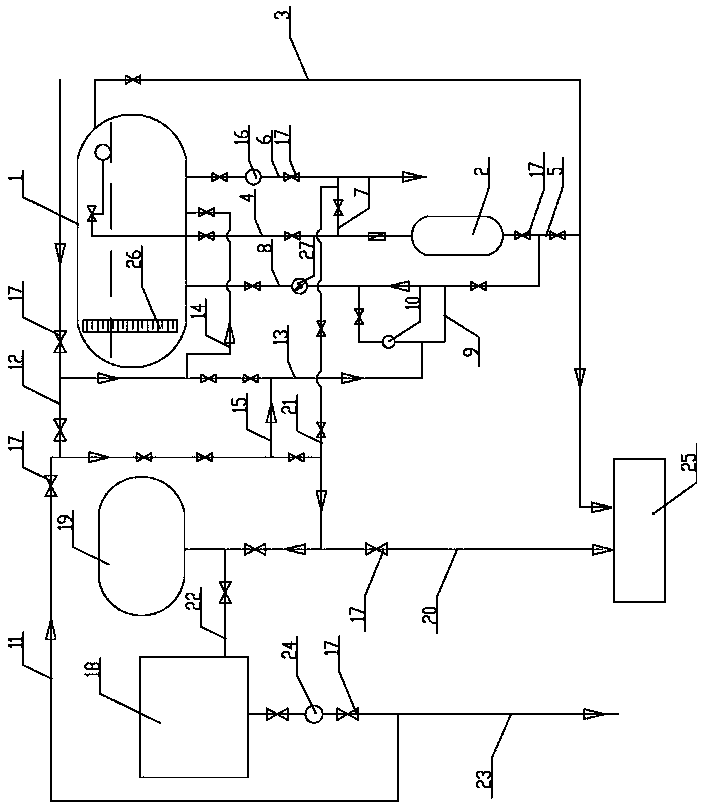 Electric generator stator cooling water blending device