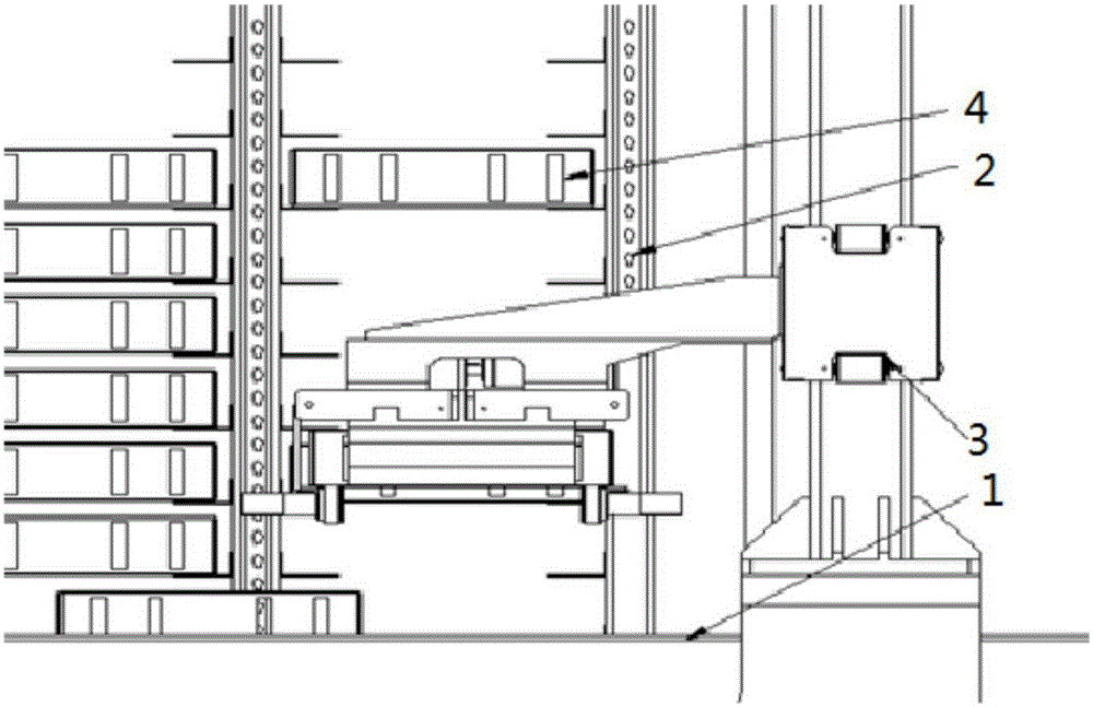 Automatic book storing and taking device and method