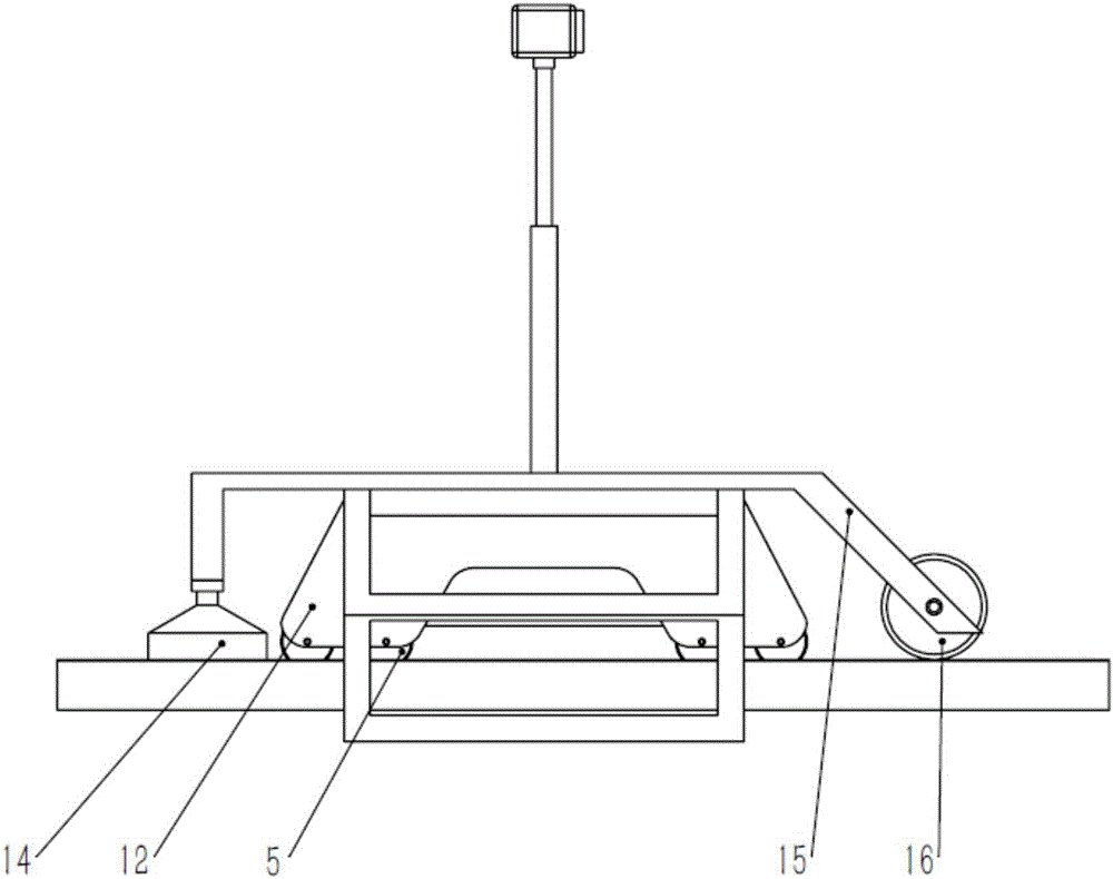 Low and medium speed magnetic levitation icebreaking and snow melting cleaning robot