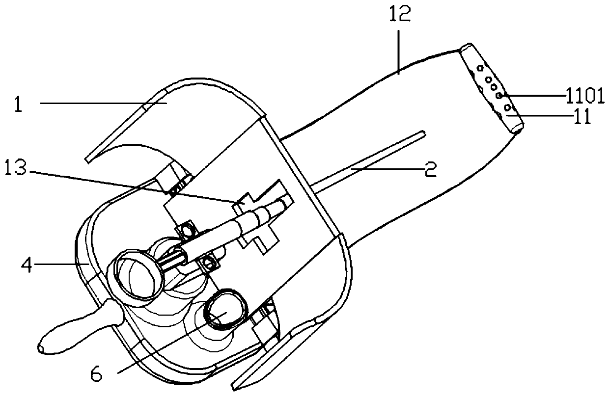 Drencher having function of biting, for veterinarian diagnosis and treatment
