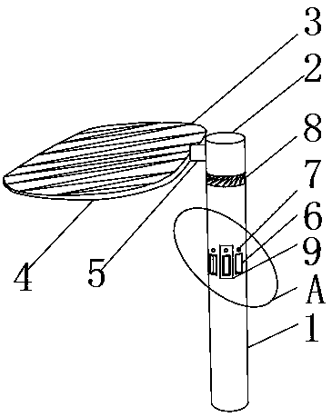 Dustproof solar lamp