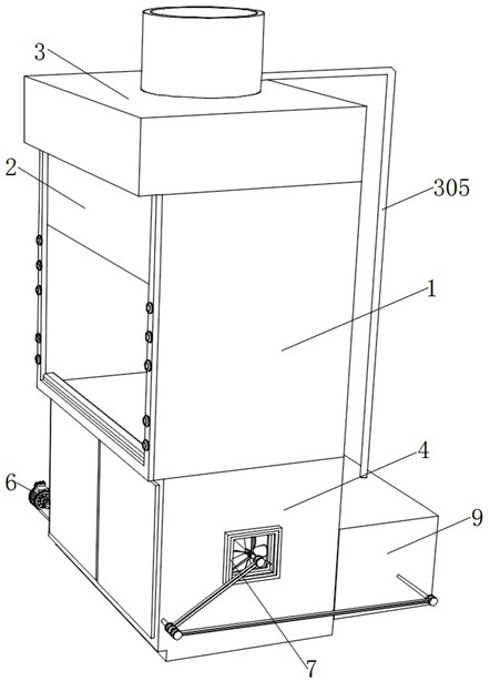 Experiment ventilation cabinet facilitating storage of biological medicines
