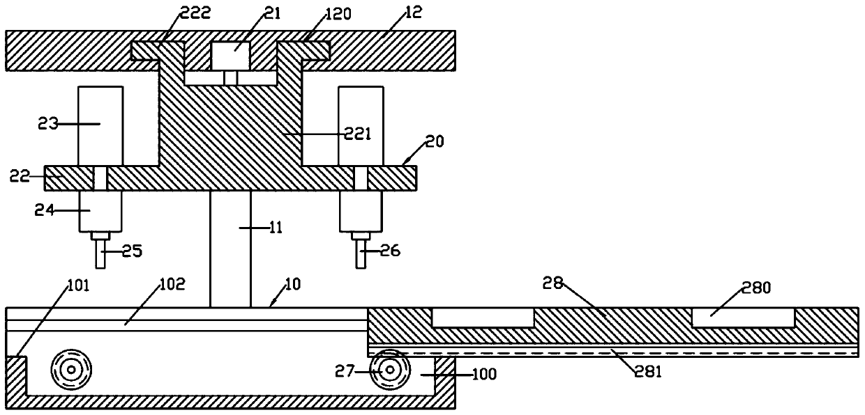 Drilling and tapping machine for sequential machining of multiple workpieces