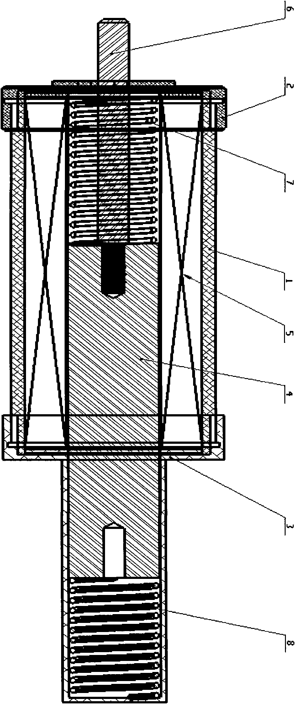 Impact type electromagnet