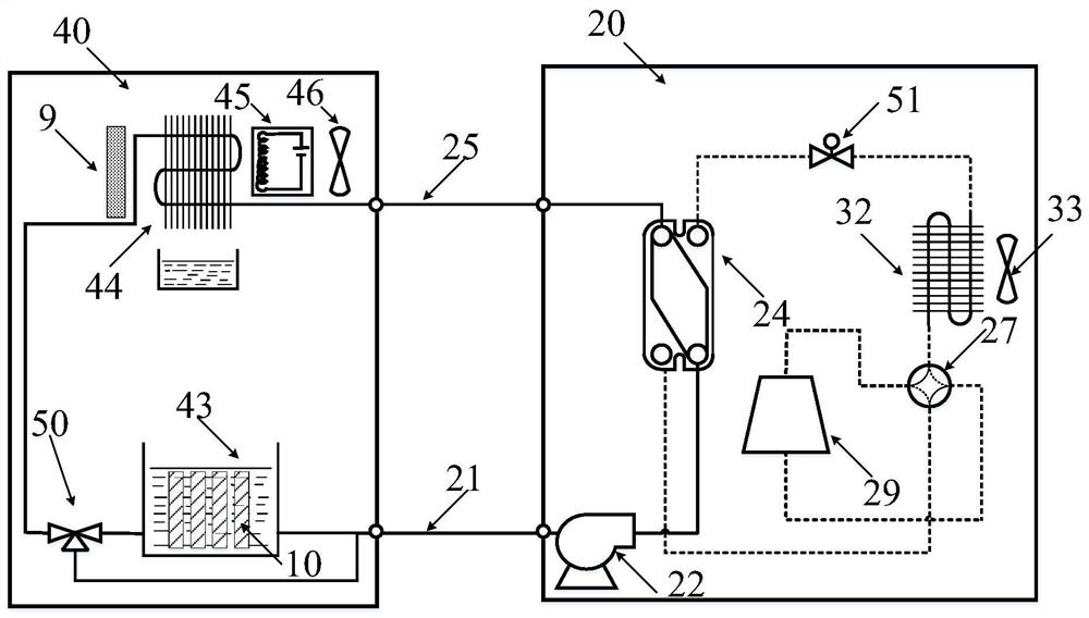 A water-contact charging wireless mobile air-conditioning unit