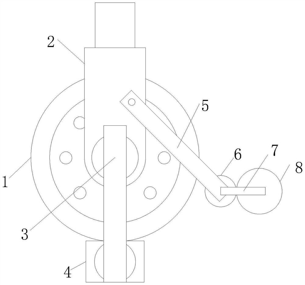A double-spoke plate welded pulley