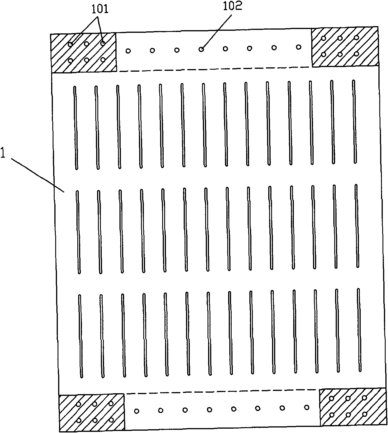 Structure for preventing bolt of steel plate shear wall with slits from slipping