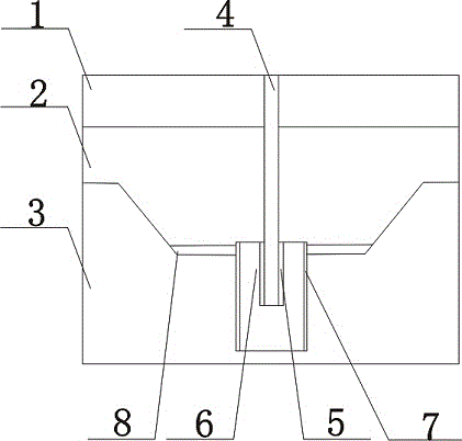 Deep foundation pit drainage structure