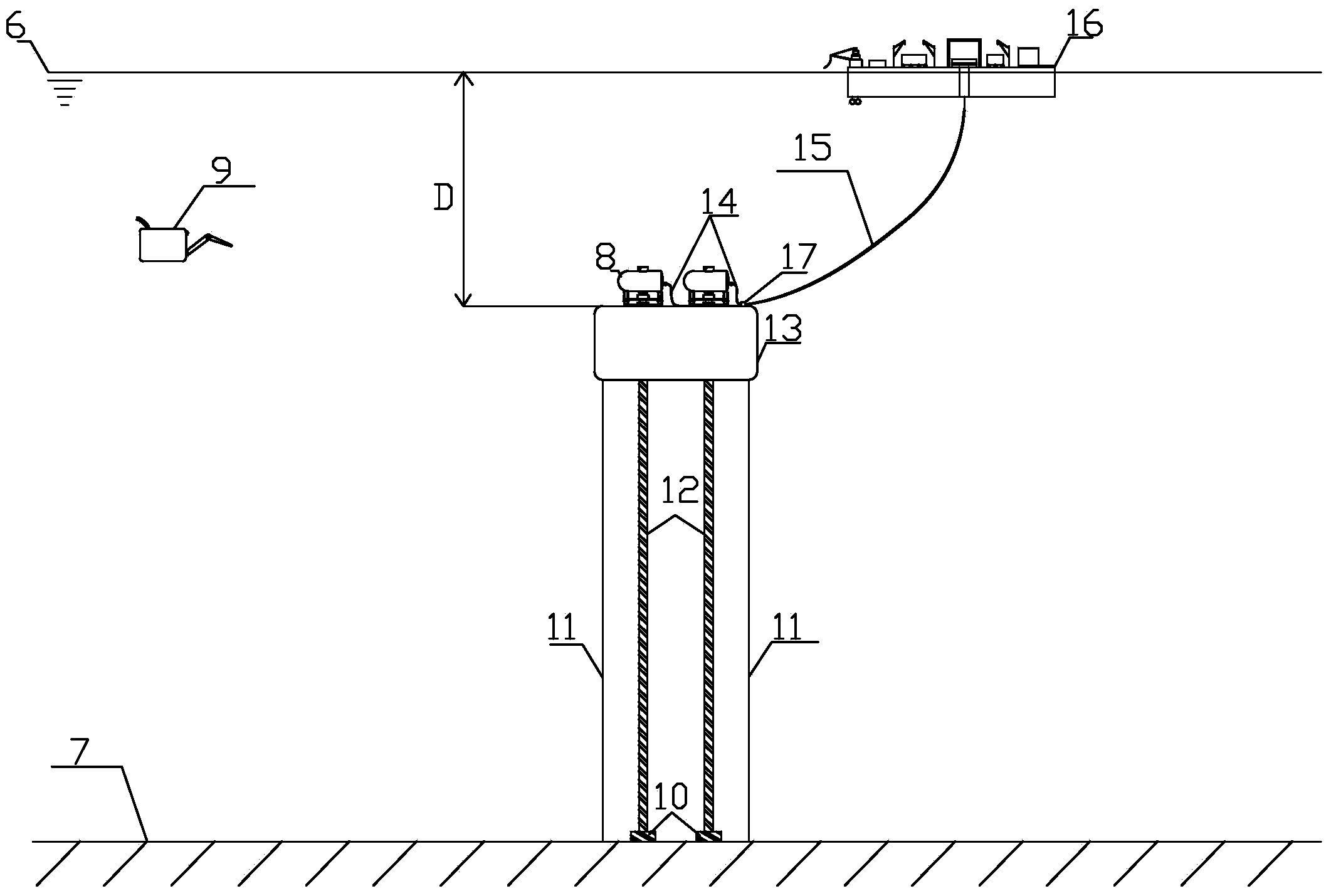 Dry-type Christmas tree based ultra-deepwater oil and gas development system and mounting method thereof
