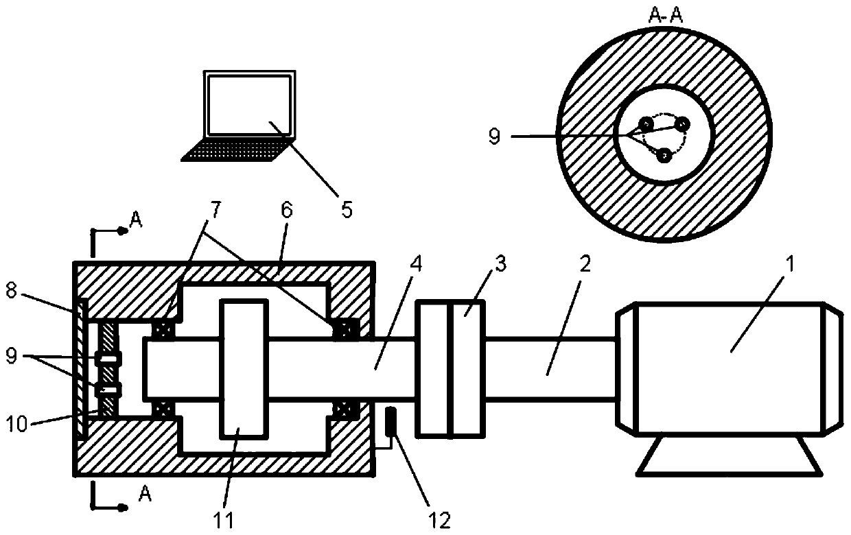 Online monitoring method of misalignment of rigid rotor of rotating machine