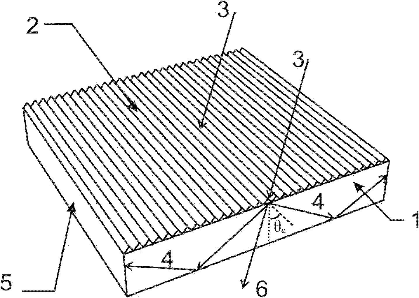 Solar concentrating method and device based on periodic microstructure