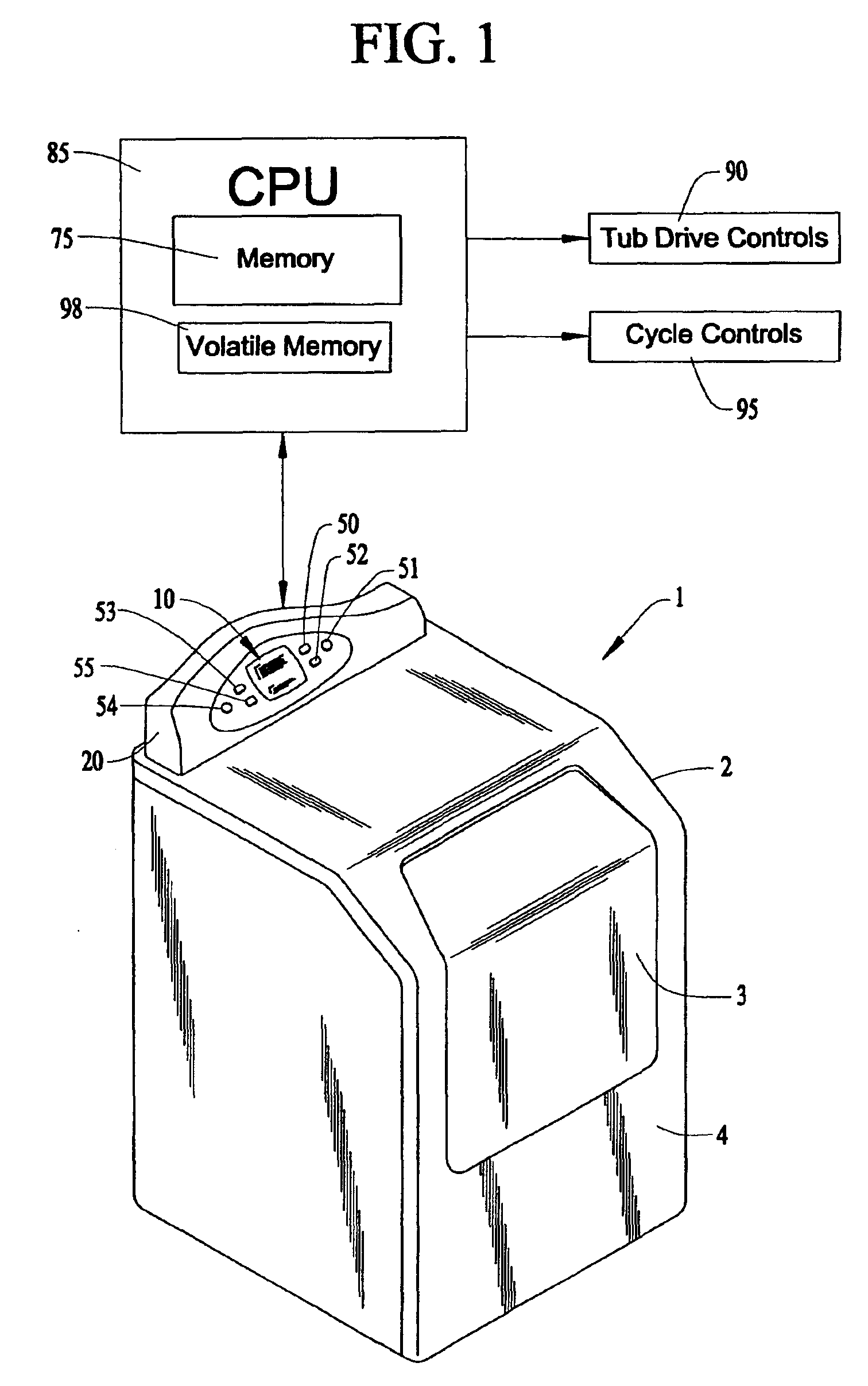 Household appliance with advertising display mode