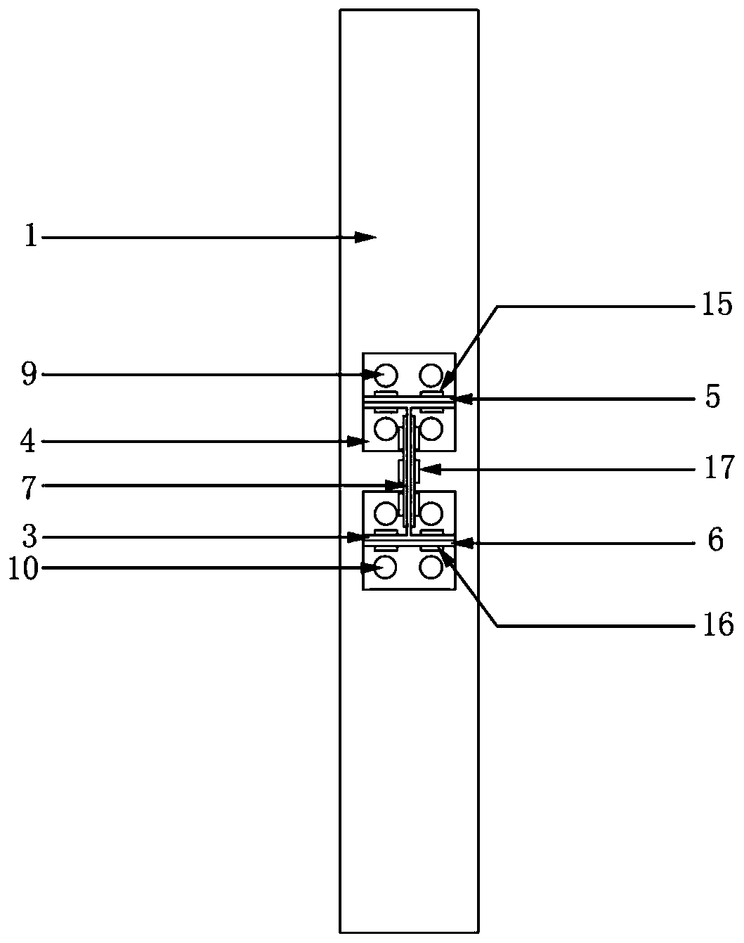 Convenient-to-repair fabricated steel structure beam-column joint connection structure and fabricating method thereof