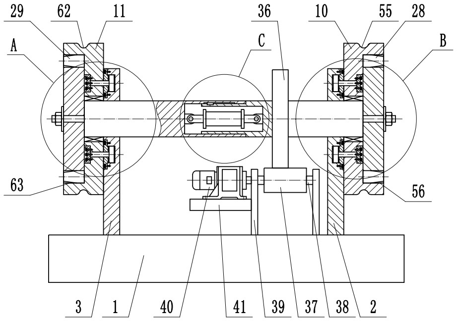 A clutch type drafting wheel driving device