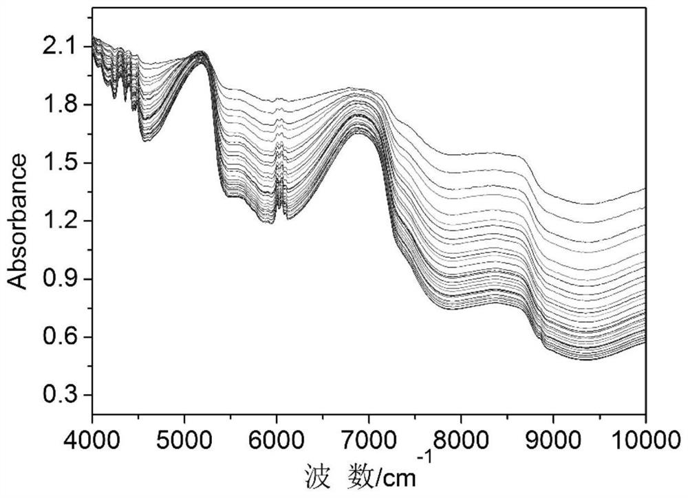 Online judgment method for absorption end point of typical modified double-base propellant absorption drug