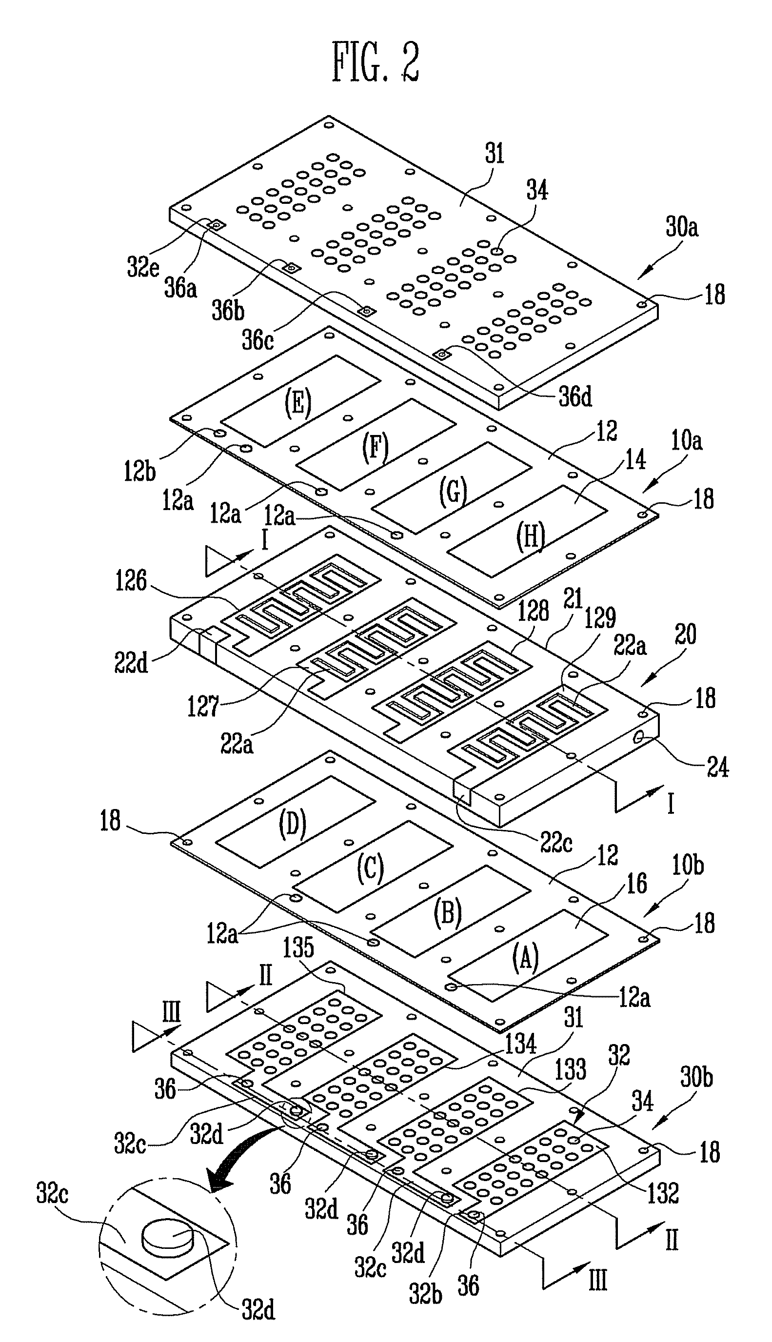 End plate for fuel cell stack and air breathing fuel cell stack using the same