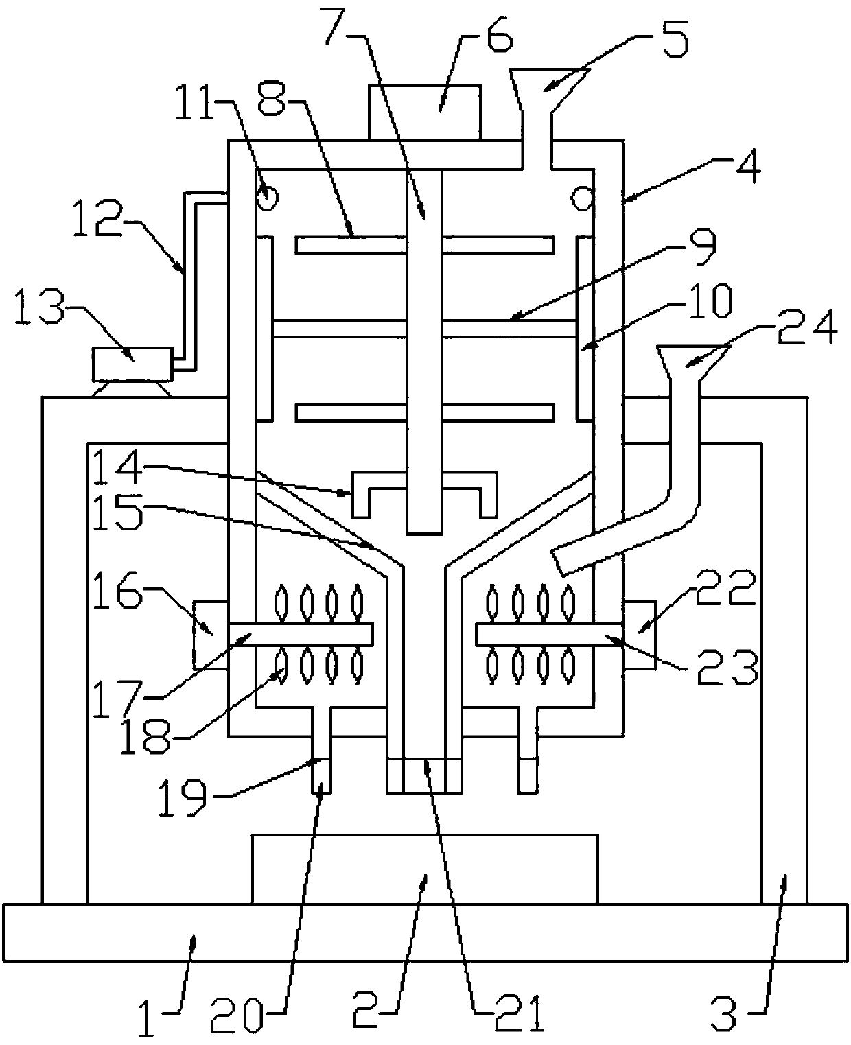 Novel traditional Chinese medicine mixing device