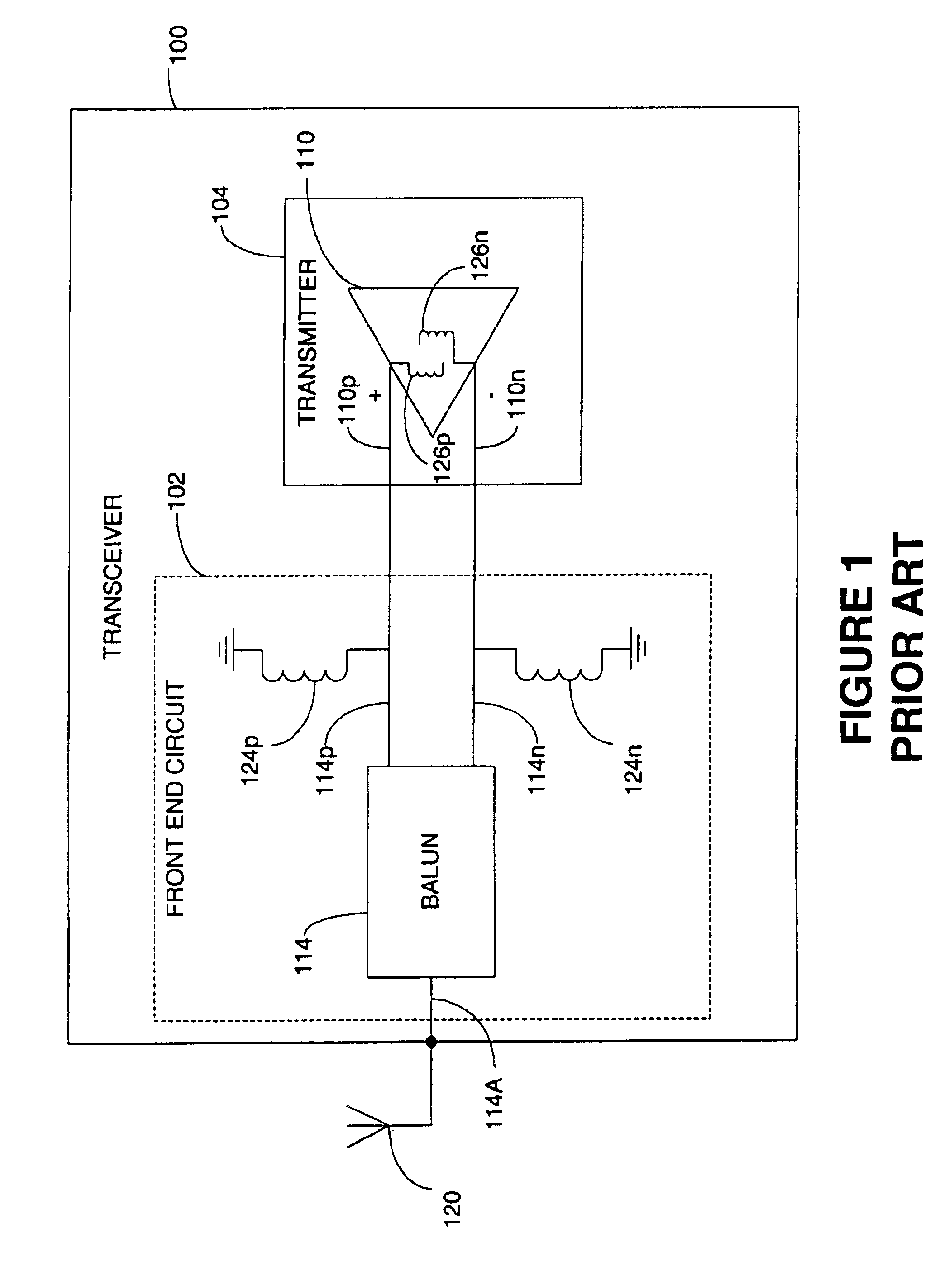 Single ended tuning of a differential power amplifier output