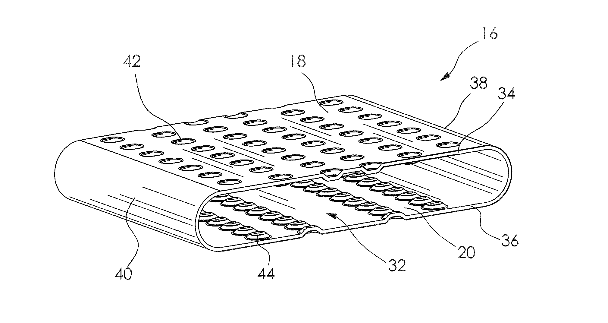 Radiator tube dimple pattern