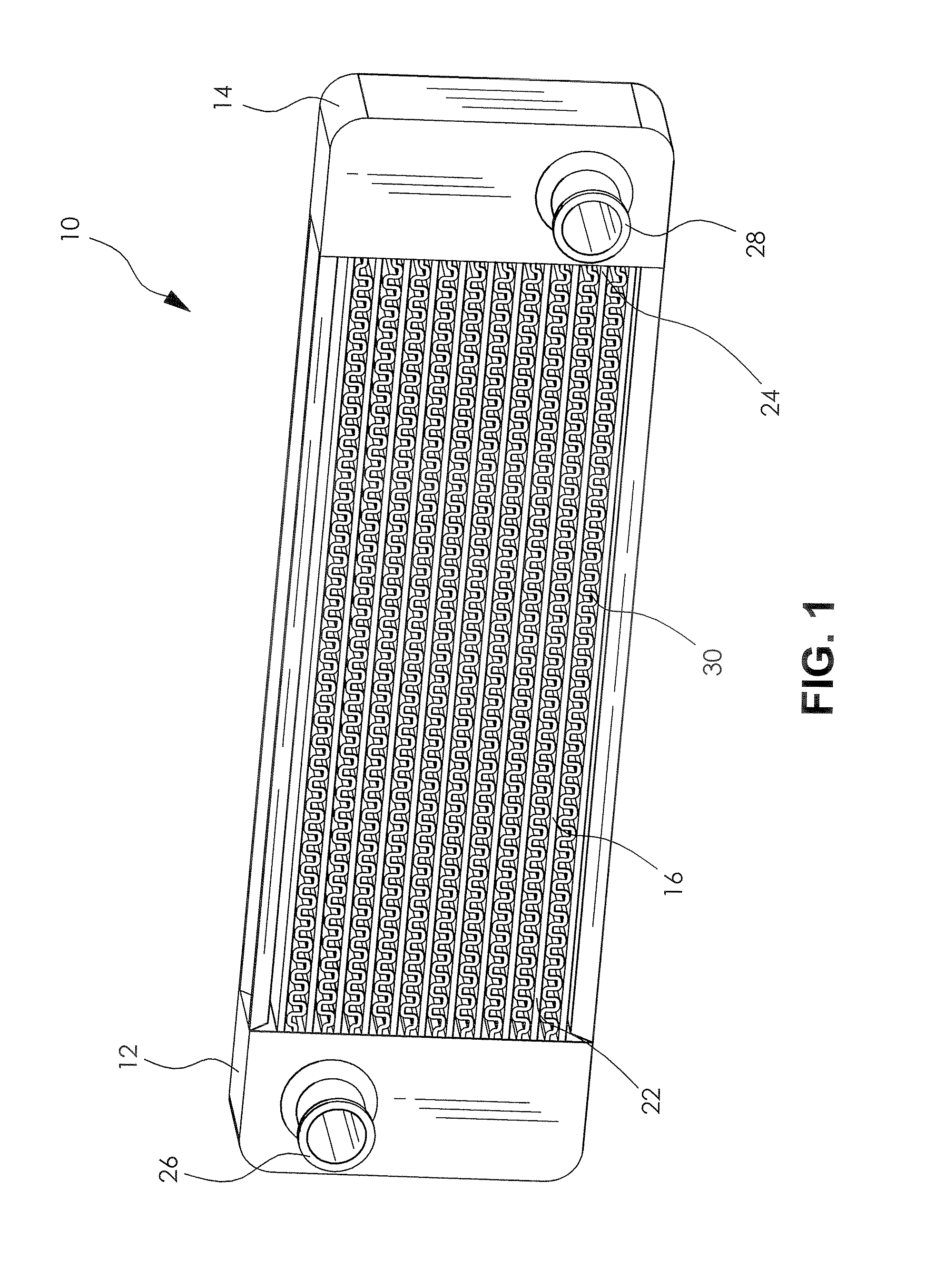 Radiator tube dimple pattern