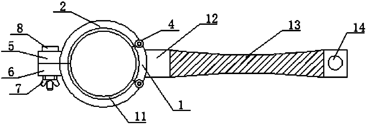 Round bearing wrench for numerical control tools