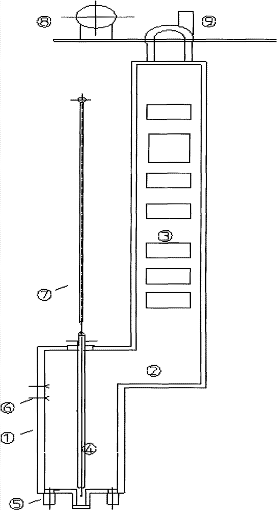 Cracking furnace for producing ethylene by cracking hydrocarbon steam