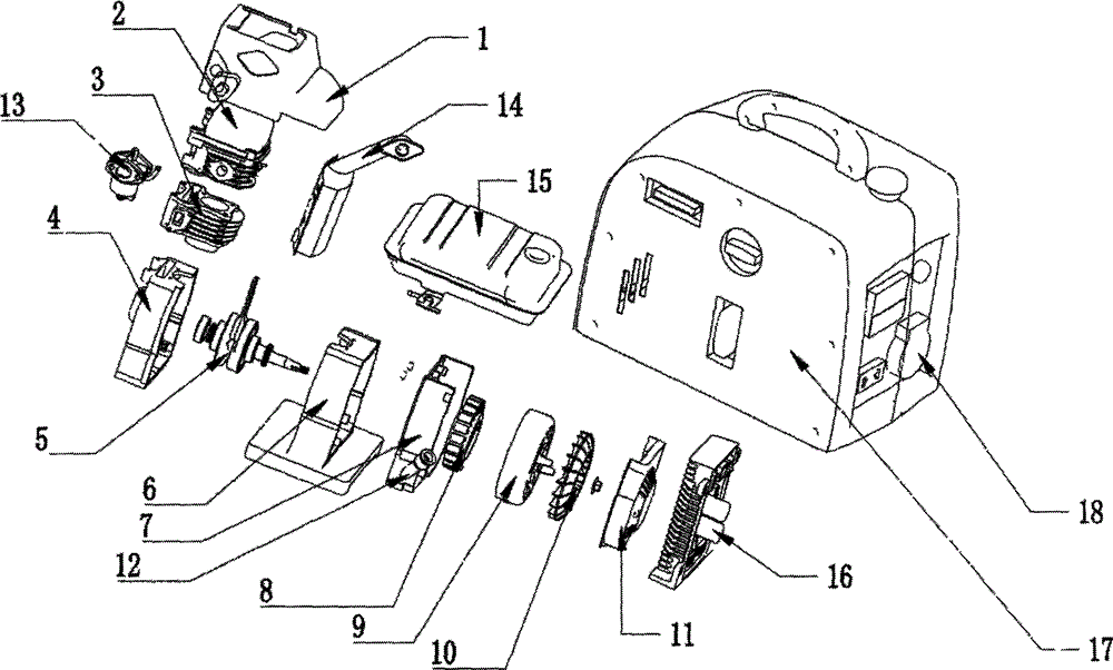 An intelligent fuel-saving portable generator set