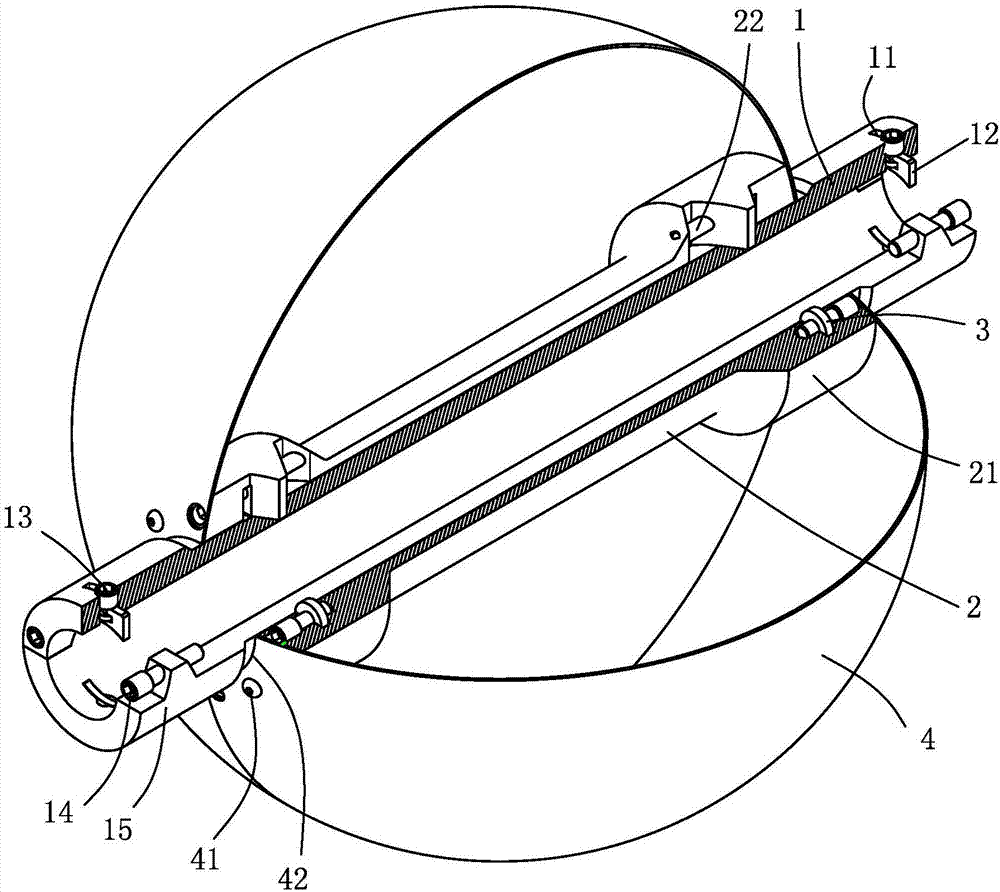 Split rotary rat-proof sphere