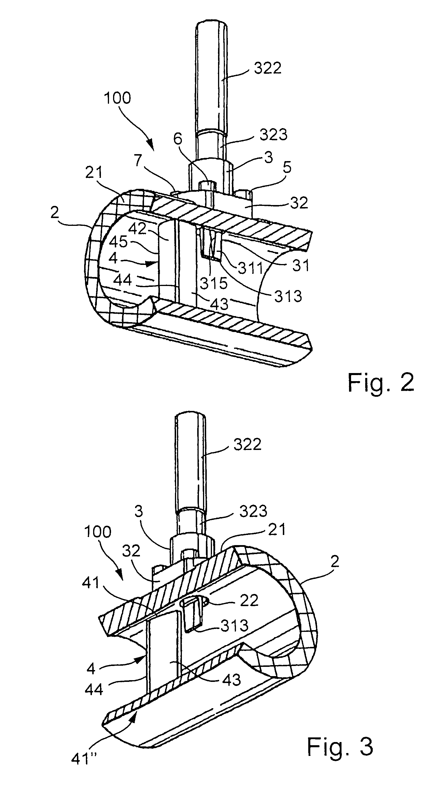 Measuring system with a flow conditioner for flow profile stabilization