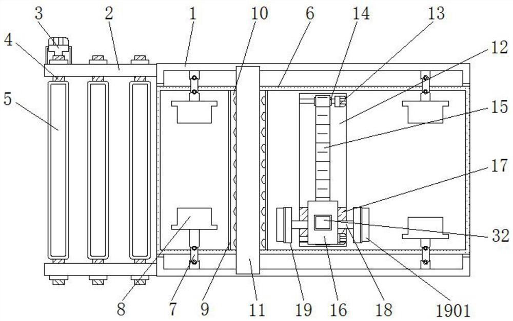 A cutting and grinding integrated device for metal plate processing with double-sided grinding function
