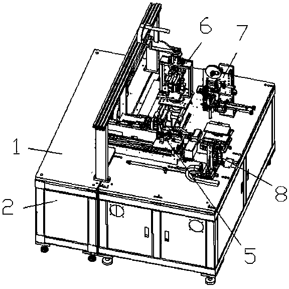 Tape attaching mechanism in lithium battery edge coverer