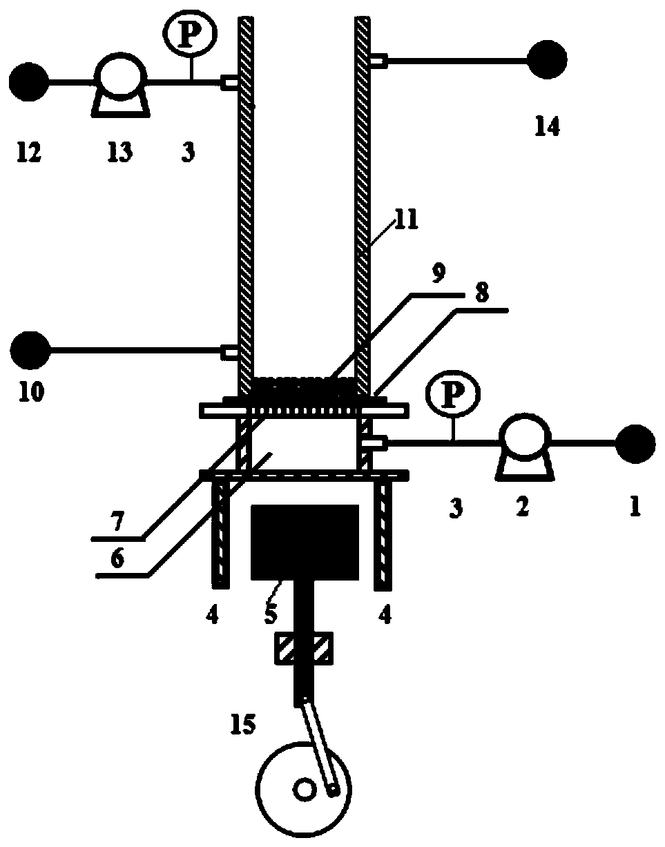 A dynamic magnetic particle combined membrane extraction device and extraction method