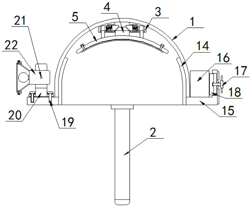 Safety helmet with lighting function for power construction