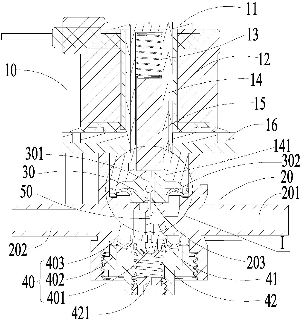 The electromagnetic valve