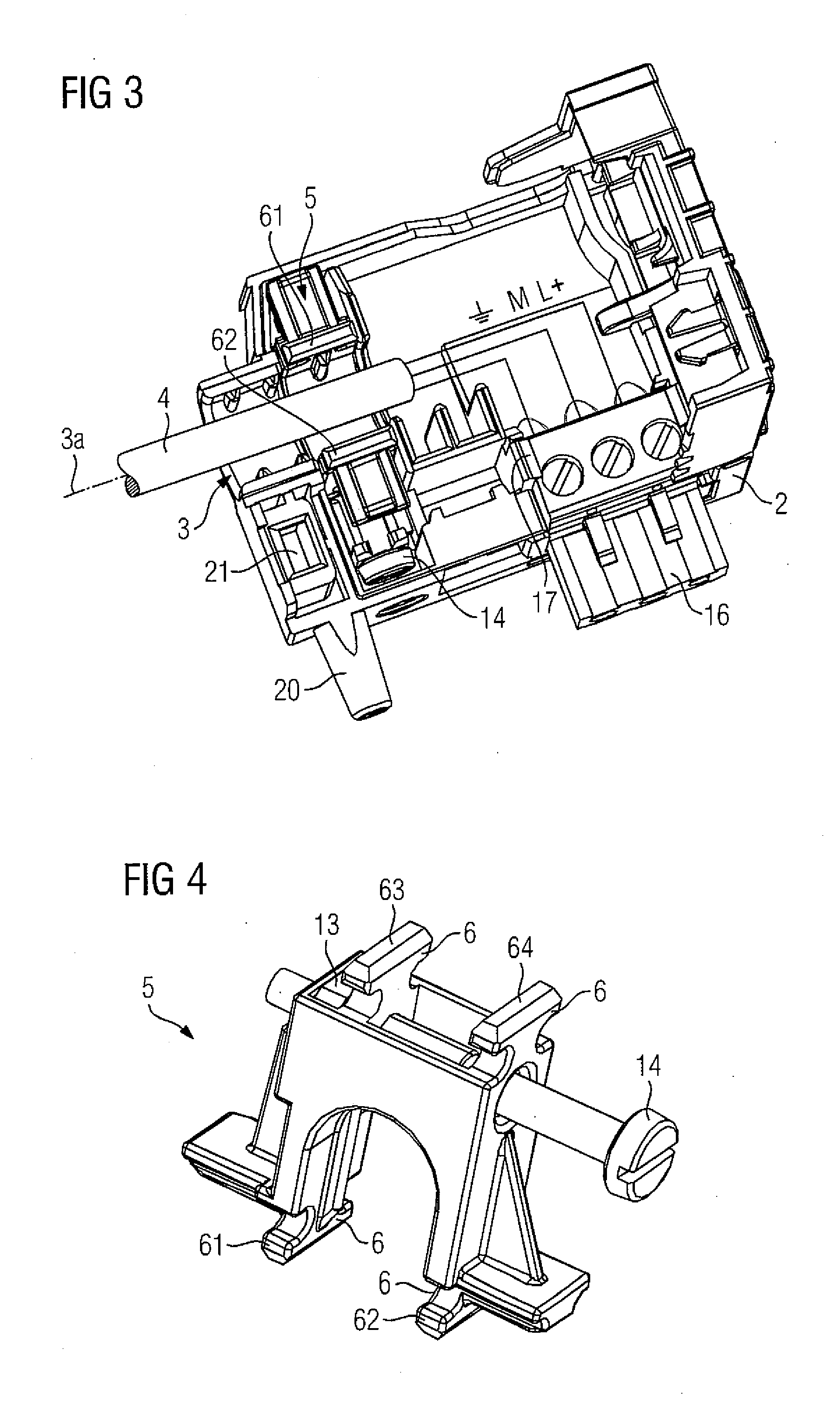 Line Receptacle Device with Strain Relief