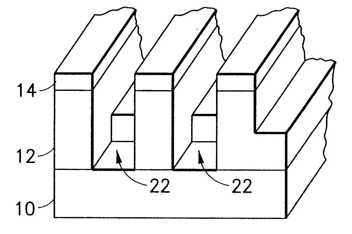 Process for self-alignment of sub-critical contacts to wiring