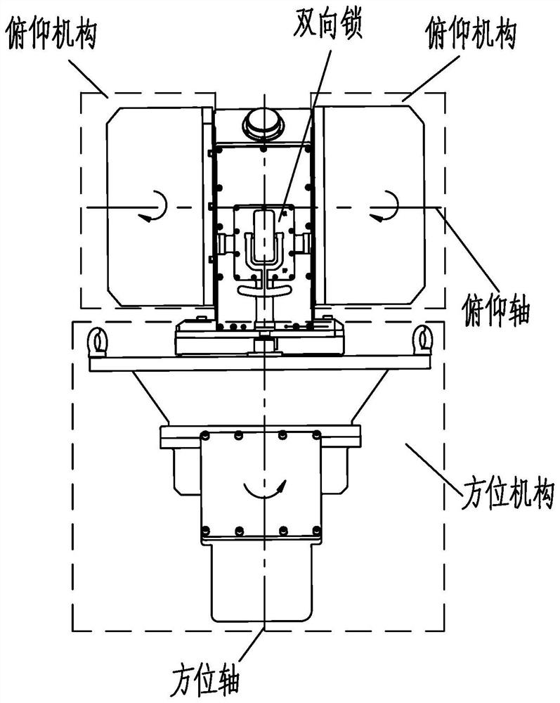 Bidirectional lock mechanism based on rack transmission and slope transmission