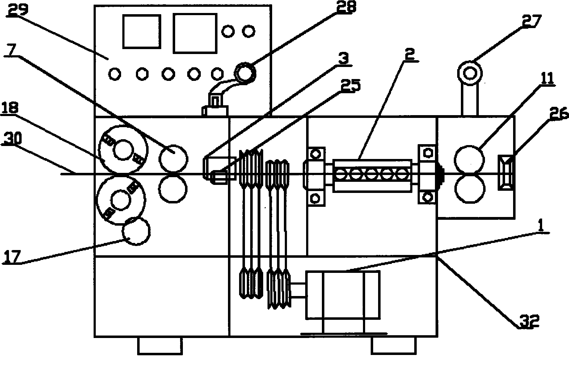 Quick energy-saving automatic aligning cutting-off device