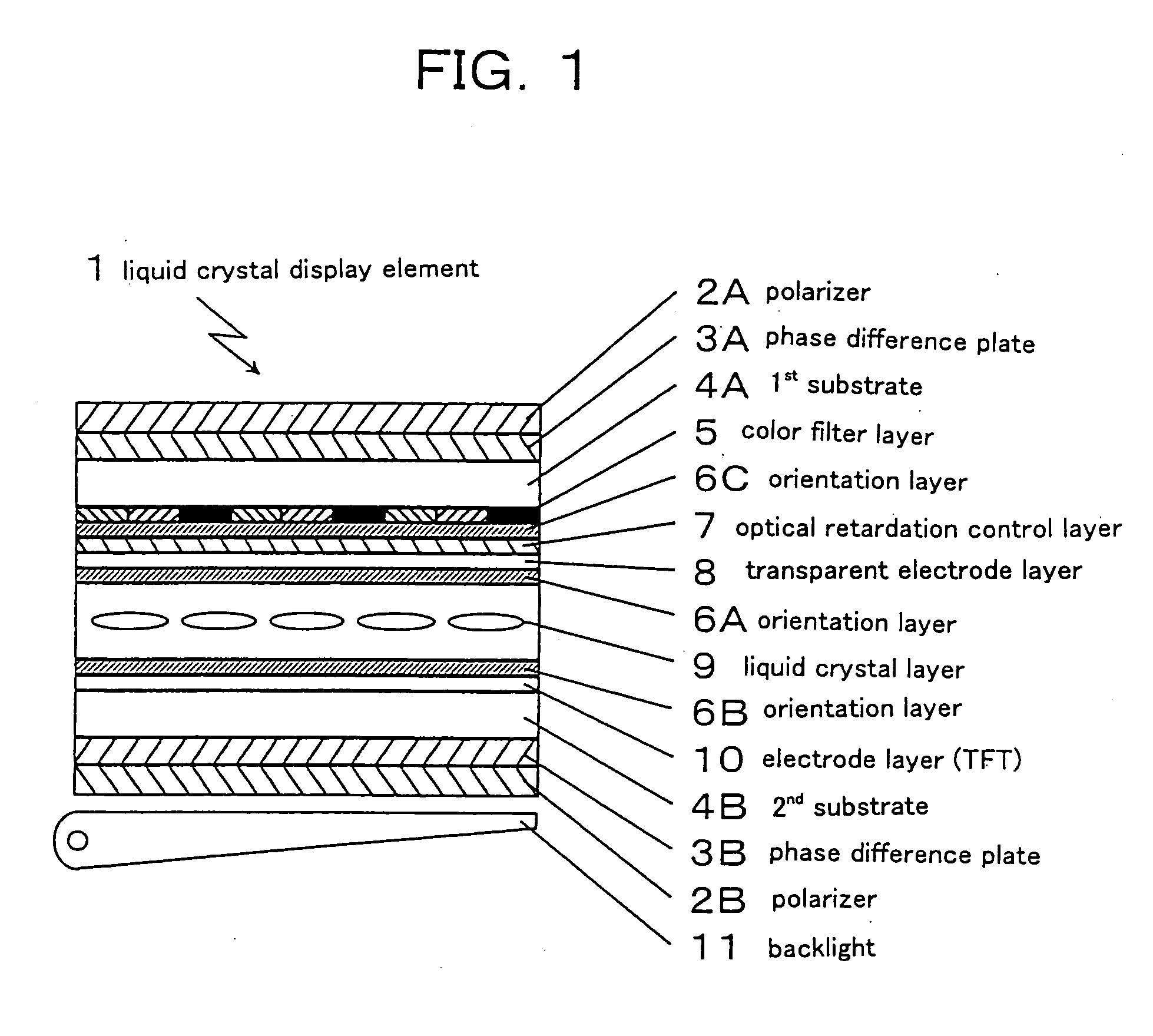 Optically functional layer, method of forming optically functional layer, and liquid crystal display element