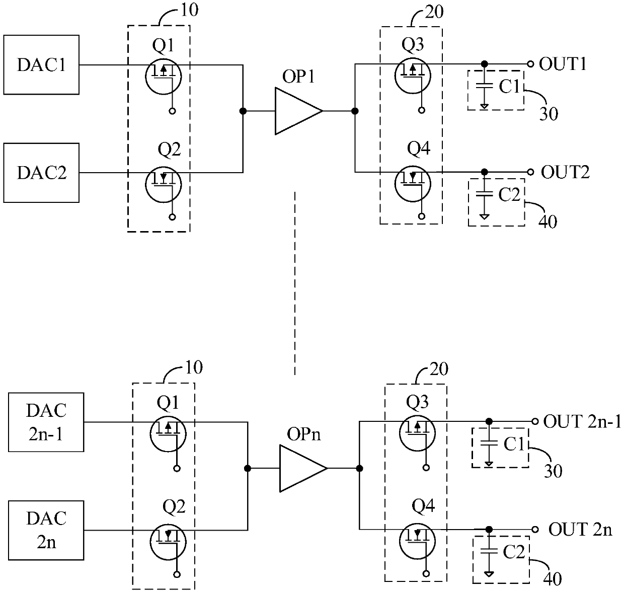 Gamma chip, display panel driving circuit and display device