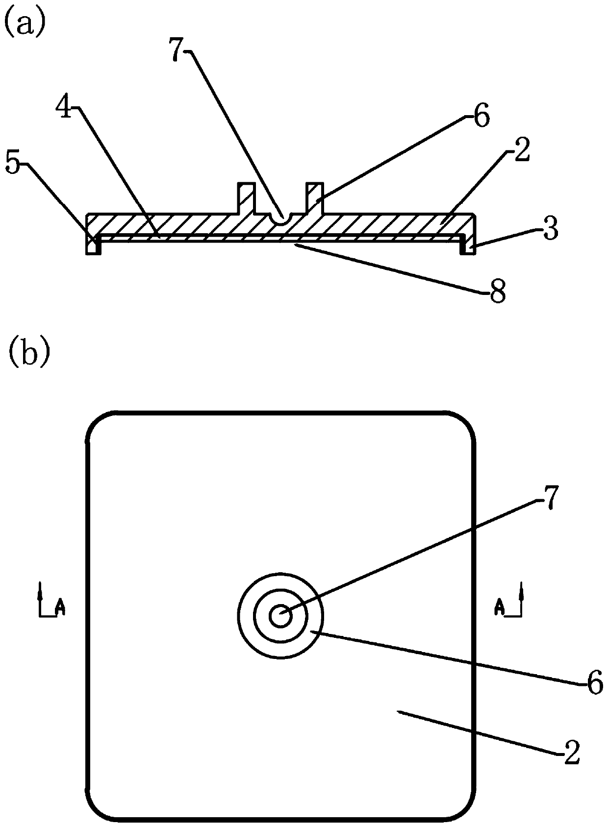 Clamp and method for polishing plane optical part