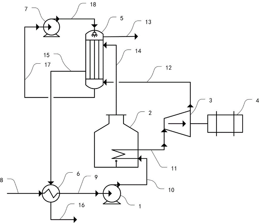 Steam boiler system with power generation function and work method thereof