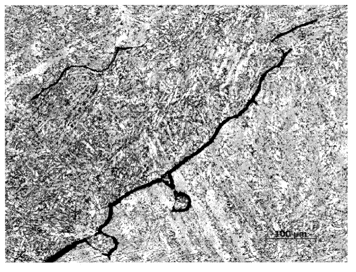 Method for solving problem of acid returning permeation of metal cracks subjected to corrosion of corrosives