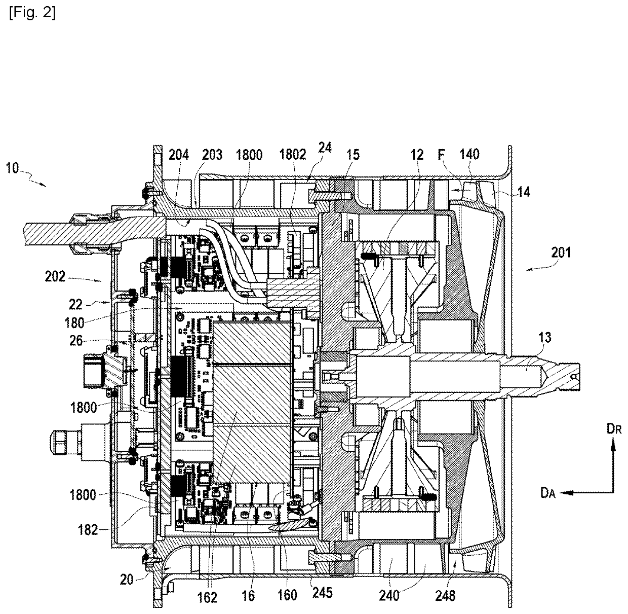 Compact smart electric motor