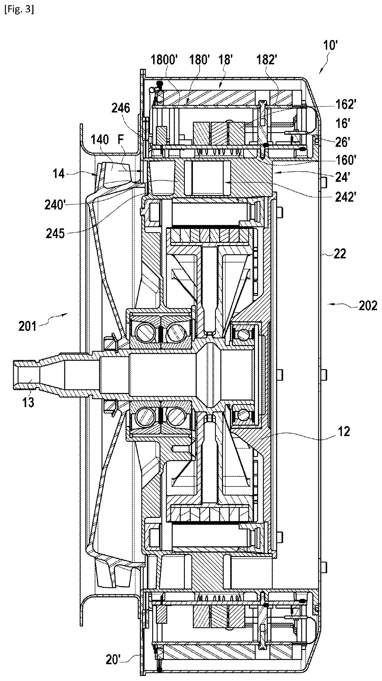 Compact smart electric motor