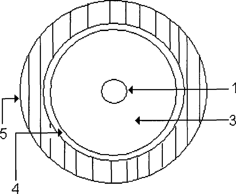 Short pitch alternation mixed trenching radiation type leak coaxial cable