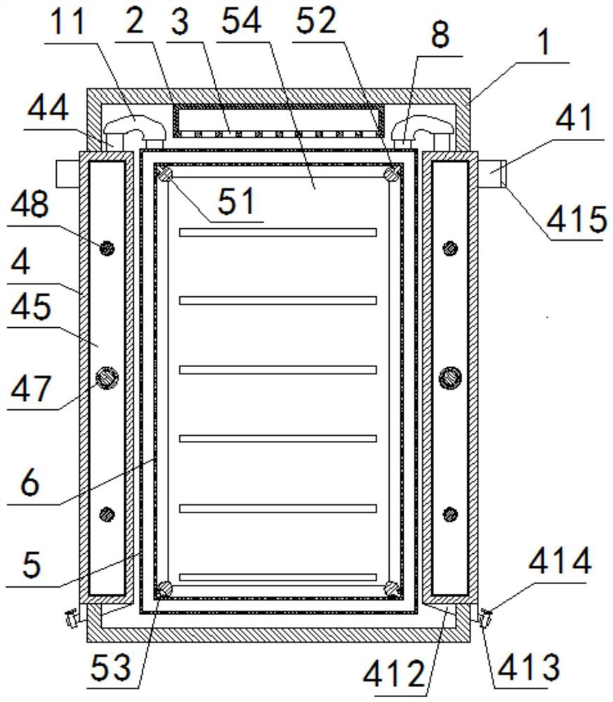 Efficient heat dissipation electric appliance cabinet for electrical engineering