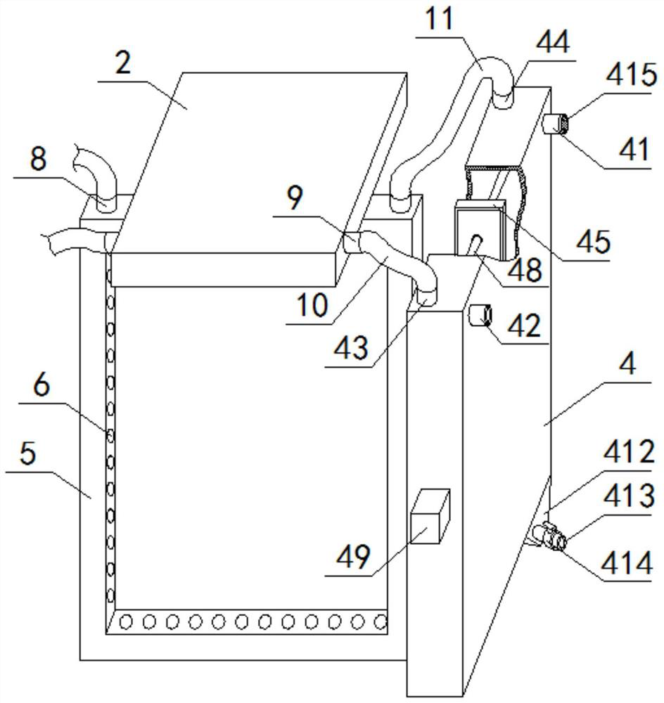 Efficient heat dissipation electric appliance cabinet for electrical engineering